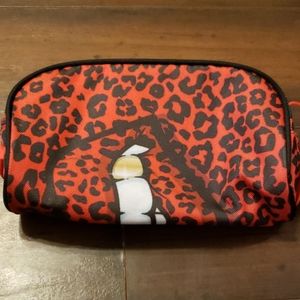 SPRAYGROUND RED LEOPARD LIPS PENCIL CASE